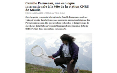 Portrait : Camille Parmesan, Prix Nobel de la paix en 2007